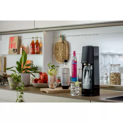 SodaStream Zestaw Terra czarny do tworzenia napoj�w gazowanych