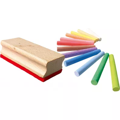 Ses Creative Kreda kolorowa niepyl�ca z g�bk� 12 szt.