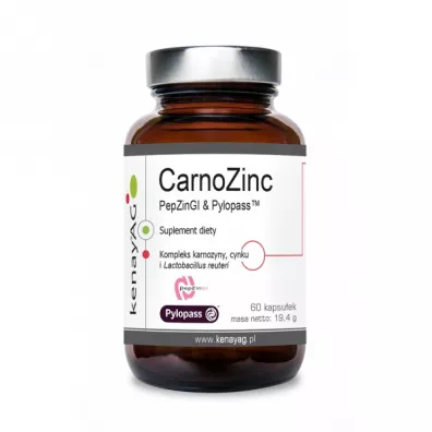 Kenay CarnoZinc - Karnozyna Cynk i Lactobacillus Suplement diety 60 kaps.