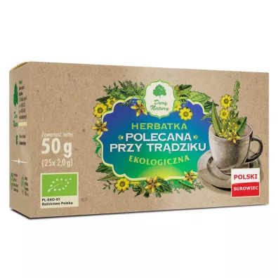 Dary Natury Herbatka polecana przy tr�dziku 25 x 2 g Bio