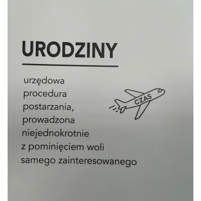Fanaberie Krzysia Karnet KW sentencje CZAS, bez tekstu