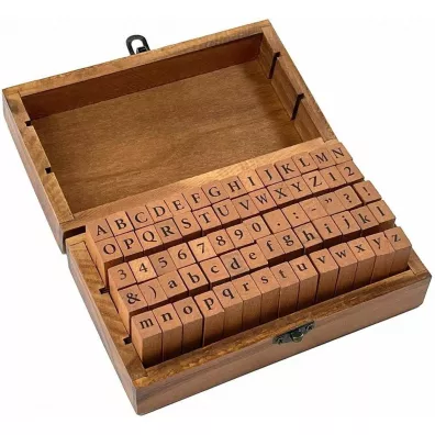 Peter Pauper Press Zestaw 70 stempli piecz�tek Vintage