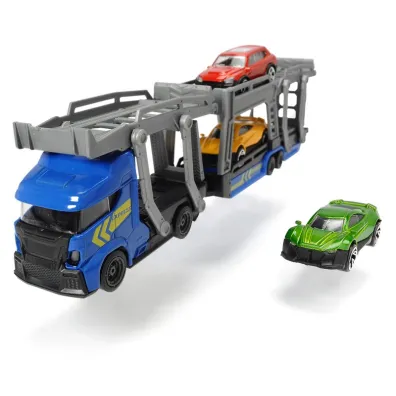 City Laweta z 3 samochodami mix Dickie Toys