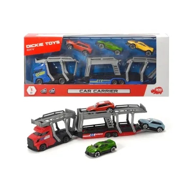 City Laweta z 3 samochodami mix Dickie Toys