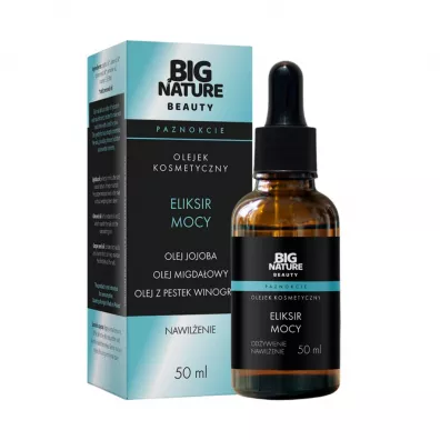 Big Nature Olejek do paznokci od�ywka Eliksir Mocy (jojoba, migda�owy, pestek, winogron) 50 ml