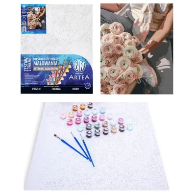 Astra Malowanie po numerach - Ro�any Bukiet 40x50cm