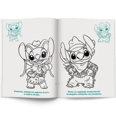 Disney Stich. Kolorowanka z naklejkami