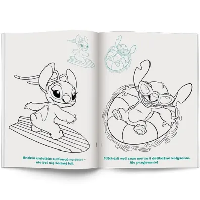 Disney Stich. Kolorowanka z naklejkami