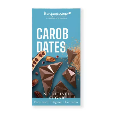 Benjamissimo Tabliczka kakaowa karob - daktyle bezglutenowa 60 g Bio