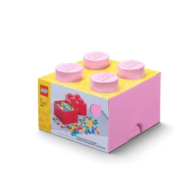 Pojemnik klocek LEGO Brick 4 Jasnor�owy