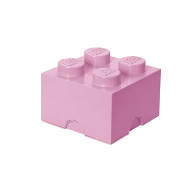 Pojemnik klocek LEGO Brick 4 Jasnor�owy