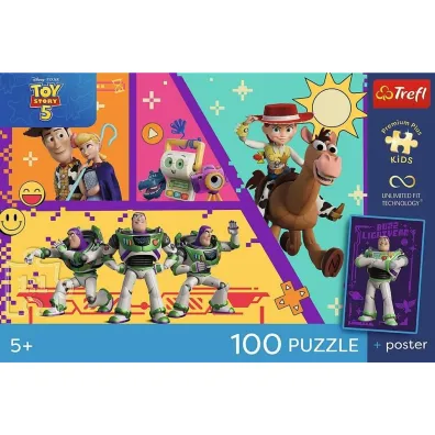 Puzzle 100el Premium Zabawki w akcji  TREFL  16556