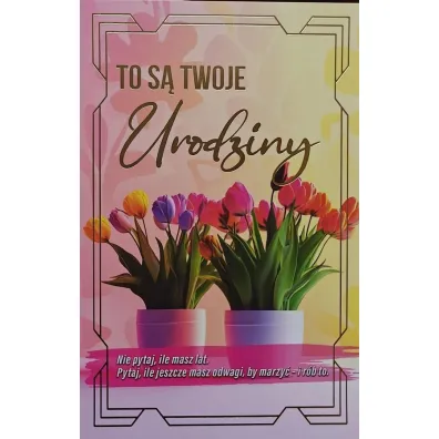 Yeku Karnet urodziny z wymiennymi cyframi JCX-236