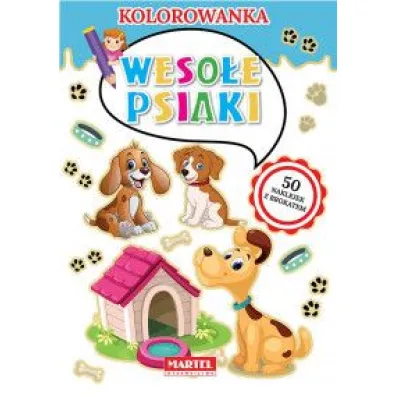 Kolorowanka Weso�e psiaki - Adam  Gdula, Katarzyna  Ratajszczak