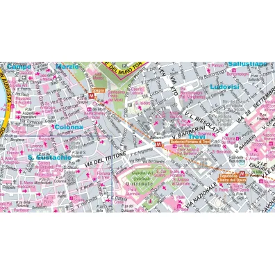 Rome and the Vatican pocked map 1:15 000 laminat midi 2023