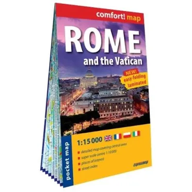 Rome and the Vatican pocked map 1:15 000 laminat midi 2023