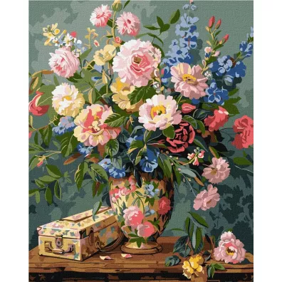 Ideyka Malowanie po numerach - Kwiatowa fantazja 40x50cm