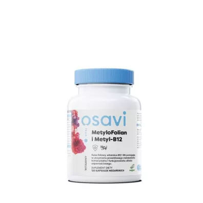 Osavi MetyloFolian i Metyl-B12 Suplement diety 120 kaps.