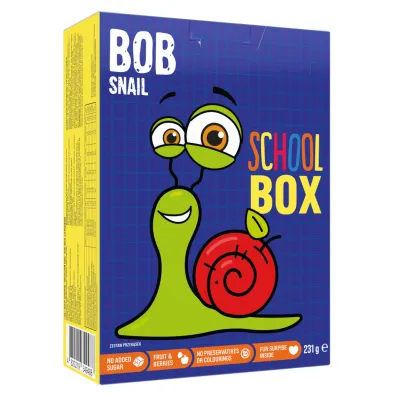 Bob Snail School Box z przek�skami i zabawk� 231 g