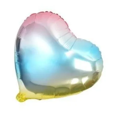 Balon foliowy t�czowy serce