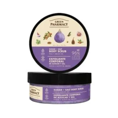 Green Pharmacy Figi i Olej arganowy Peeling cukrowo-solny do cia�a 200 ml