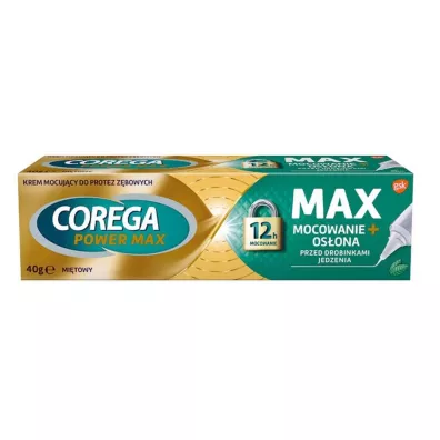 Corega Power Max Mocowanie + Os�ona krem mocuj�cy do protez Mi�towy 40 g