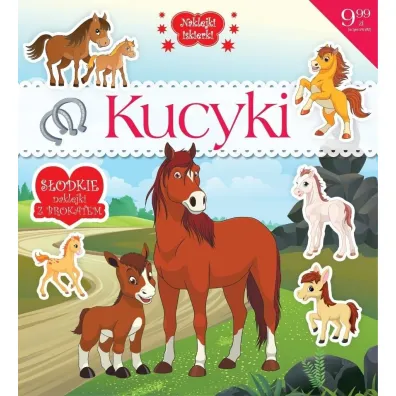 Naklejki iskierki z brokatem. Kucyki