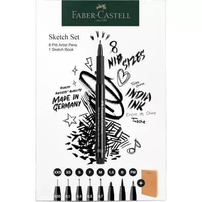 Faber-Castell Cienkopisy artystyczne Pitt 8 szt.