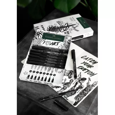 Faber-Castell Cienkopisy artystyczne Pitt 8 szt.