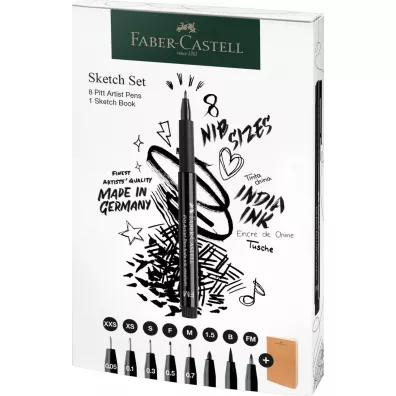 Faber-Castell Cienkopisy artystyczne Pitt 8 szt.
