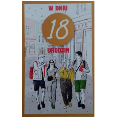 AbCard Kartka okoliczno�ciowa Urodziny 18