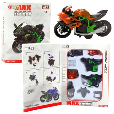 Motocykl do skr�cania metalowy 1:14 LeanToys