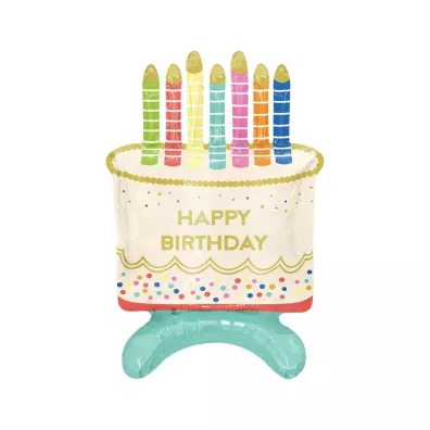 Godan Balon foliowy Tort Happy Birthday 33x48x24cm