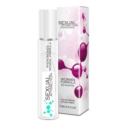 Sexual Attraction Pheromones Woman Formula 5-Alpha feromony dla kobiet woda perfumowana dla kobiet spray 15 ml