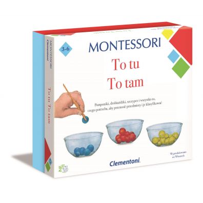 Gra to tutaj, to tam Montessori50120 Clementoni