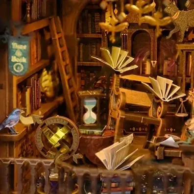 Puzzle Miniaturowy domek Book Nook �wi�tynia wiedzy Habarri