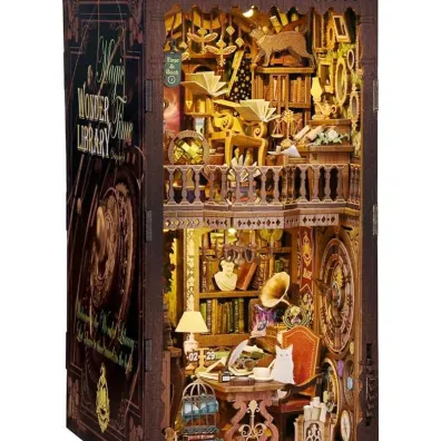 Puzzle Miniaturowy domek Book Nook �wi�tynia wiedzy Habarri