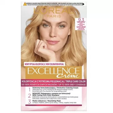 LOreal Paris Excellence Creme farba do wosw 9.3 Bardzo Jasny Blond Zocisty