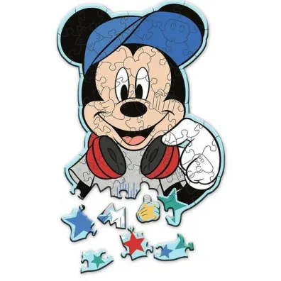Puzzle drewniane 50 el. W �wiecie Mickey Trefl