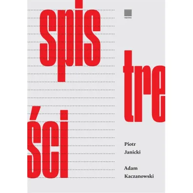Spis tre�ci - Adam Kaczanowski, Piotr Janicki