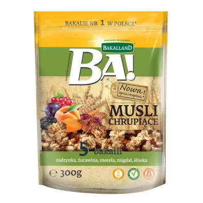 Bakalland Ba! Musli chrupi�ce z miodem 5 bakalii 300 g