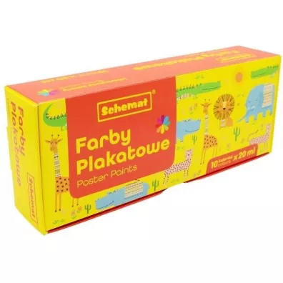 Schemat Farby plakatowe 10 x 20 ml