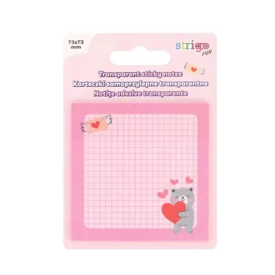 Strigo Karteczki samoprzylepne r�owe 73x73mm 50 kartek