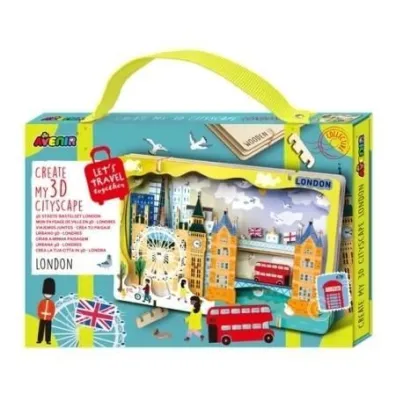 Puzzle drewniane 3D - Stw�rz pejza� miejski Londyn Avenir