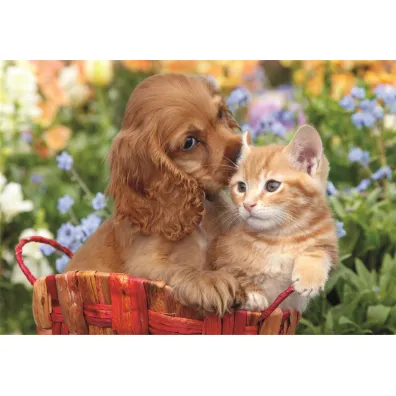 Puzzle 104 el. Maxi SuperColor. Cute Friends Clementoni