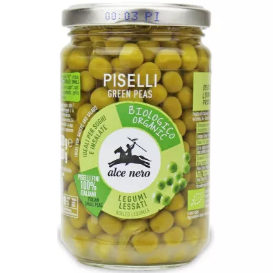 Alce Nero Groszek zielony w zalewie 300 g Bio