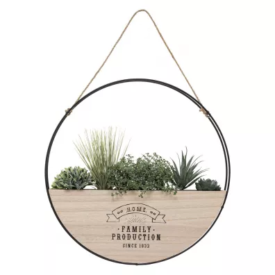 Atmosphera Wiszca rolina doniczkowa Ring 44 cm Czarny.Beowy