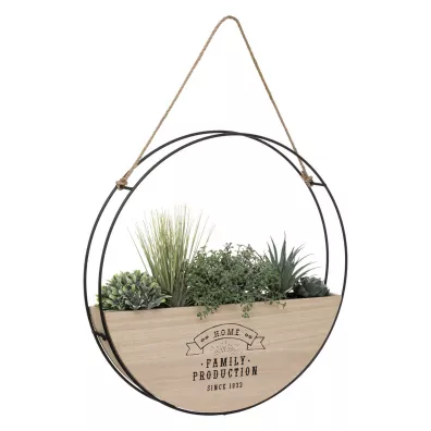 Atmosphera Wiszca rolina doniczkowa Ring 44 cm Czarny.Beowy
