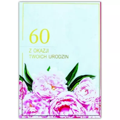 Trend Kartka okoliczno�ciowa Urodziny 60