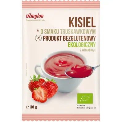 Amylon Kisiel truskawkowy bezglutenowy 30 g Bio